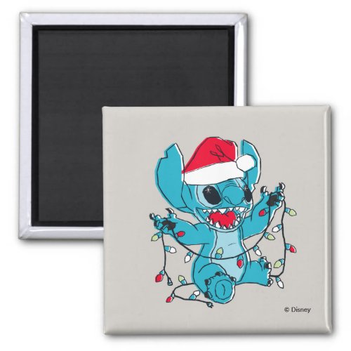 Stitch  Christmas Lights Magnet