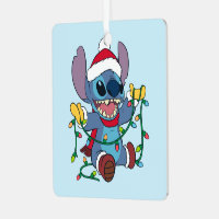 Stitch Christmas Card Sketchbook Ornament, Lilo & Stitch