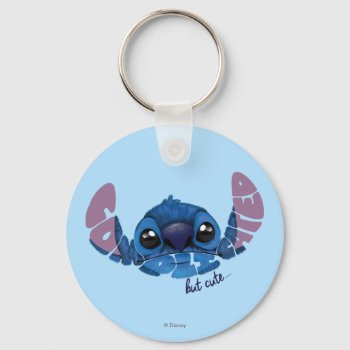 Stitch | Complicated But Cute 2 Keychain by LiloAndStitch at Zazzle