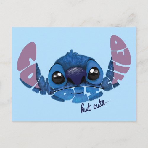 Stitch  Complicated But Cute 2 Postcard