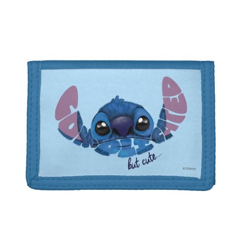 Stitch  Complicated But Cute 2 Trifold Wallet