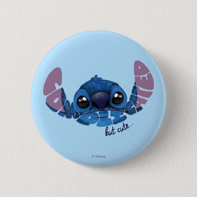 Stitch | Complicated But Cute Button (Front)