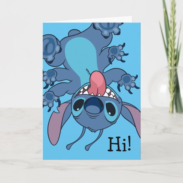 Stitch Crawling the Walls Hi - A Little Mischief! Card (Front)