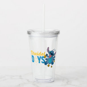 Stitch Dreidel Days Acrylic Tumbler