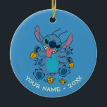 Stitch | Dreidel Days Ceramic Ornament<br><div class="desc">Check out this super cute Hanukkah graphic featuring Disney's Stitch and the text,  "Dreidel Days."</div>