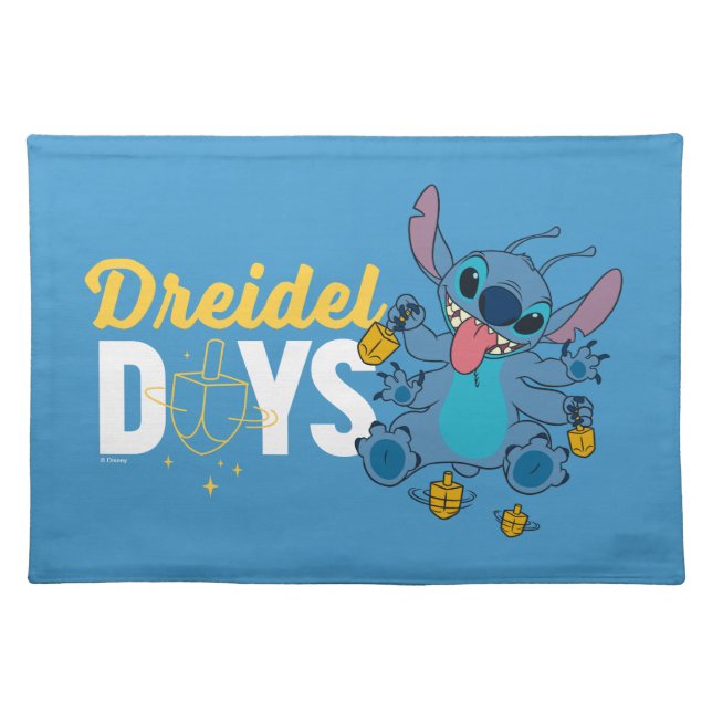 Stitch | Dreidel Days Cloth Placemat (Front)