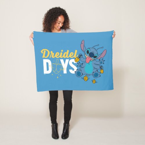 Stitch  Dreidel Days Fleece Blanket