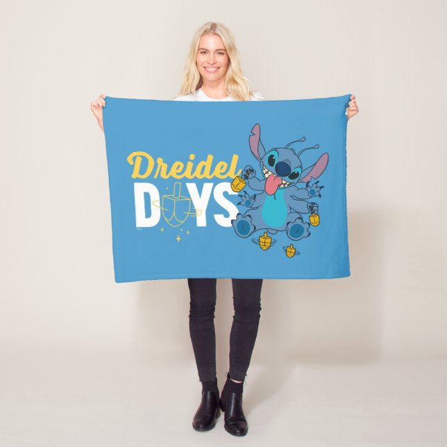 Stitch | Dreidel Days Fleece Blanket (In Situ)