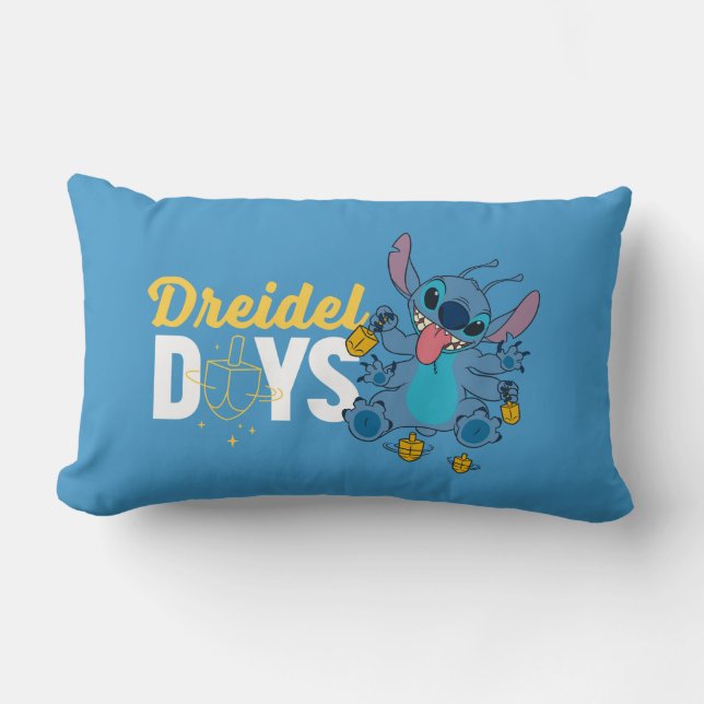Stitch | Dreidel Days Lumbar Pillow (Front)