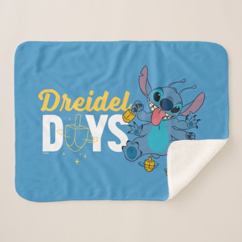 Stitch  Dreidel Days Sherpa Blanket