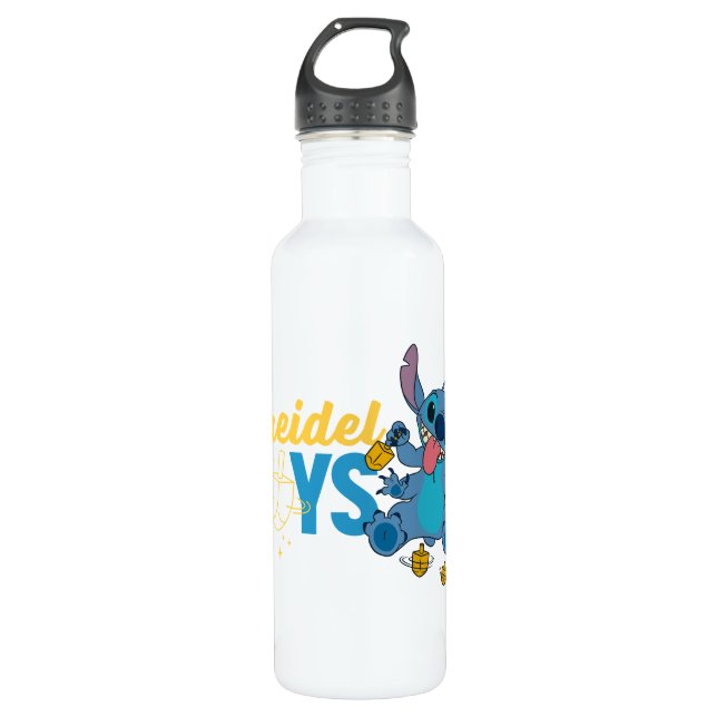 Stitch | Dreidel Days Stainless Steel Water Bottle (Front)