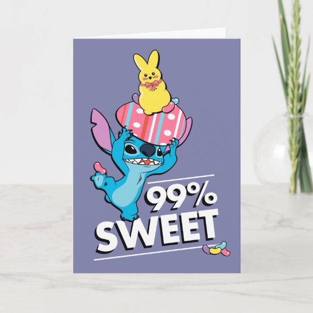 Stitch | Easter - 99% Sweet Card (Front)