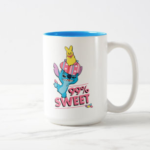Stitch Easter - 99% Sweet Two-Tone Coffee Mug