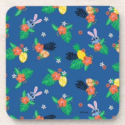 Stitch Easter Pattern Beverage Coaster
