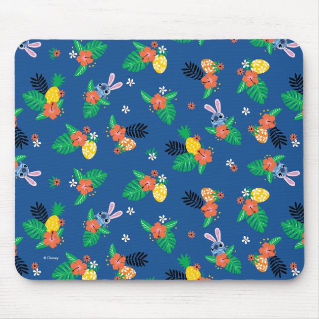 Stitch Easter Pattern Mouse Pad (Front)