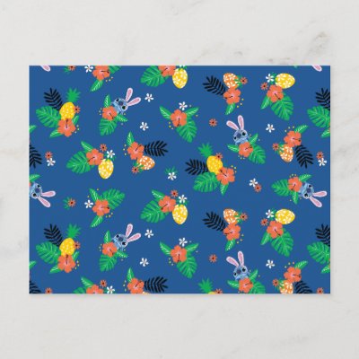 Stitch Easter Pattern Postcard