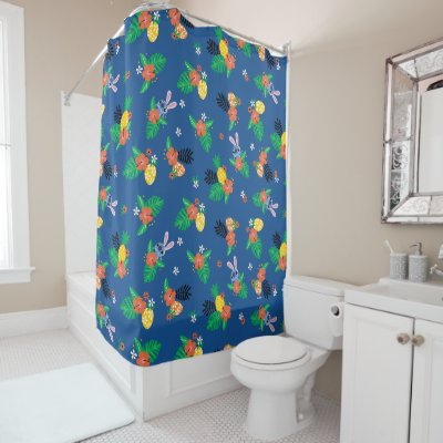 Stitch Easter Pattern Shower Curtain
