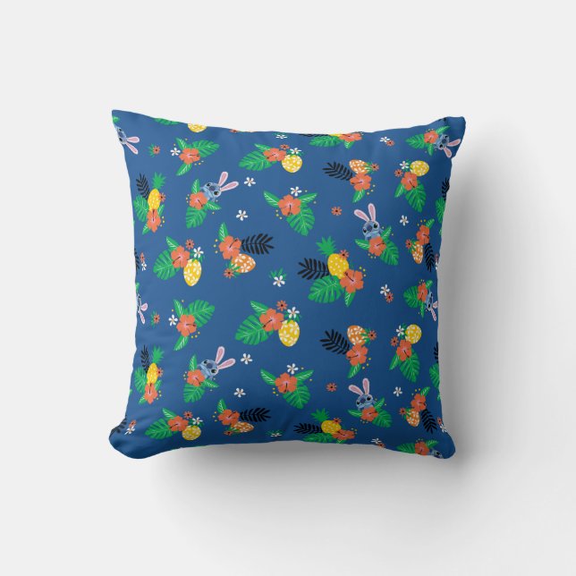 Stitch Easter Pattern Throw Pillow (Front)
