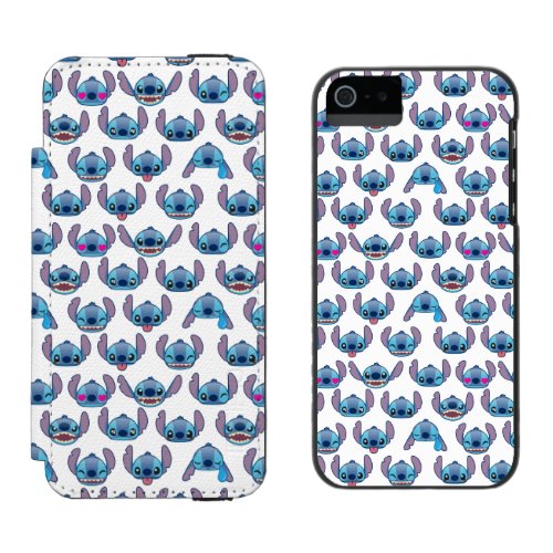 Stitch Emoji Pattern iPhone SE55s Wallet Case