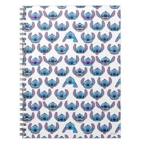 Stitch Emoji Pattern Notebook
