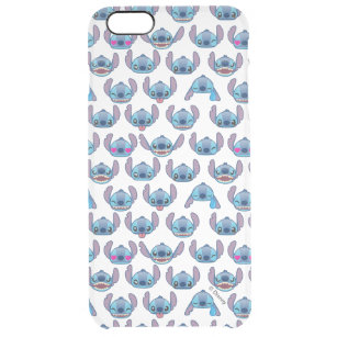 Stitch Emoji Pattern Clear iPhone 6 Plus Case