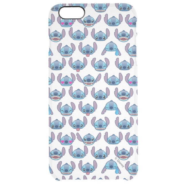 Stitch Emoji Pattern Uncommon iPhone Case (Back)