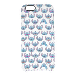 Stitch Emoji Pattern Clear iPhone 6/6S Case