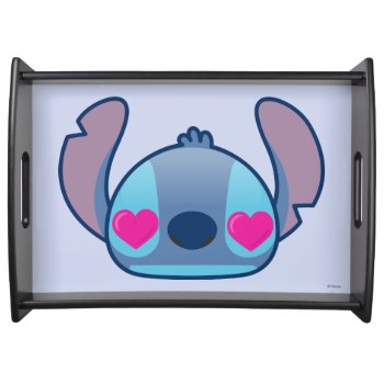 Stitch Emoji Serving Tray by LiloAndStitch at Zazzle