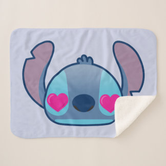 Stitch Emoji Sherpa Blanket