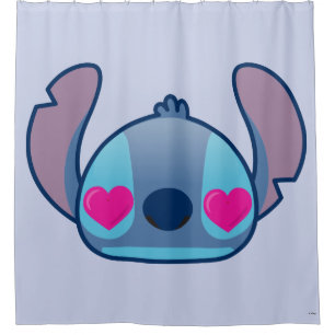 Stitch Emoji Shower Curtain