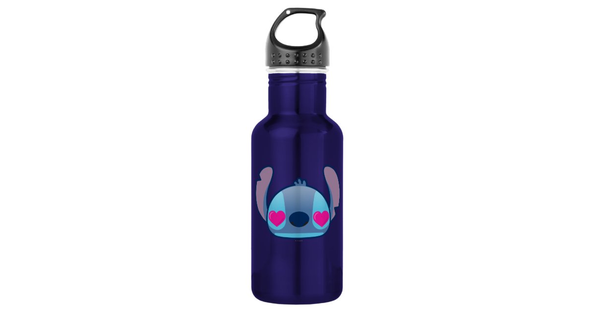 Lilo & Stitch, Stitch Emoji Stainless Steel Water Bottle