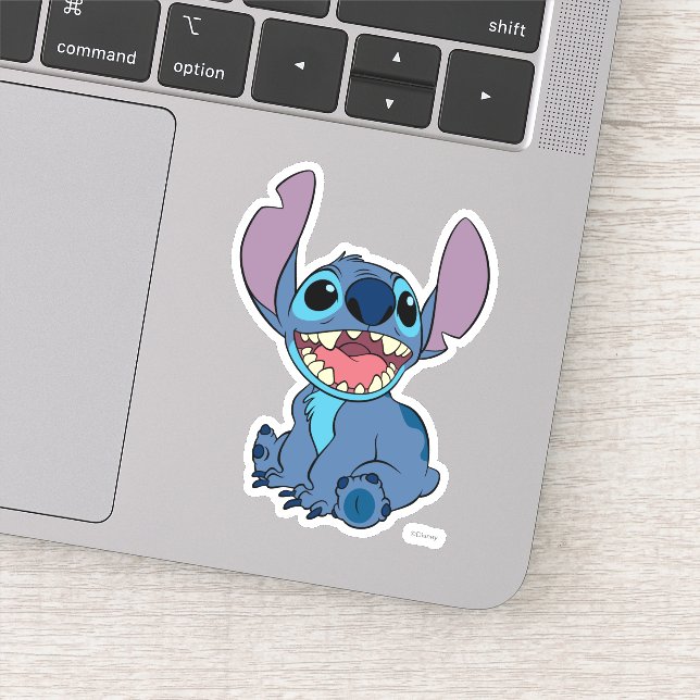 Stitch Excited - A Burst of Energy! Sticker (Detail)