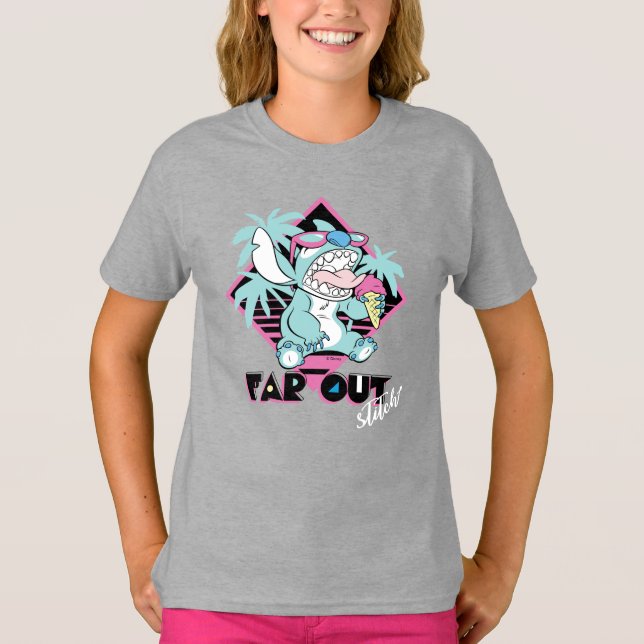 Stitch | Far Out Retro Graphic T-Shirt (Front)