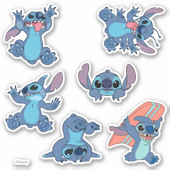 Stitch Fun Pose Collection Sticker (Front)