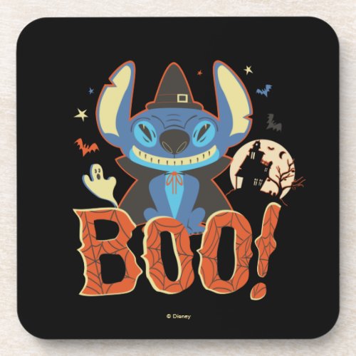 Stitch Halloween Boo Beverage Coaster