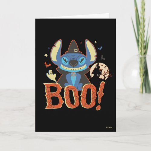 Stitch Halloween Boo Card