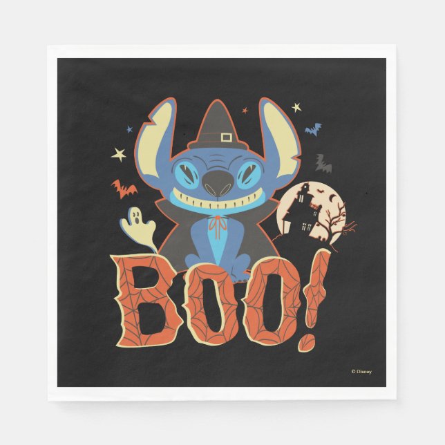 Stitch Halloween Boo Napkins (Front)
