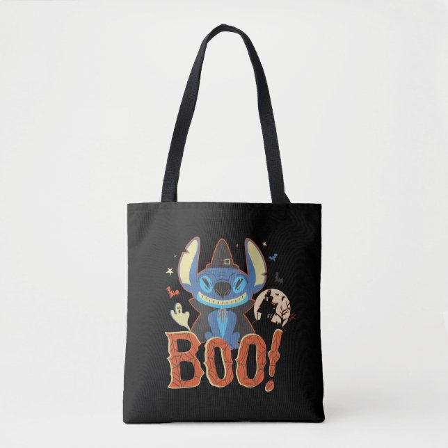 Stitch Halloween Boo Tote Bag (Front)