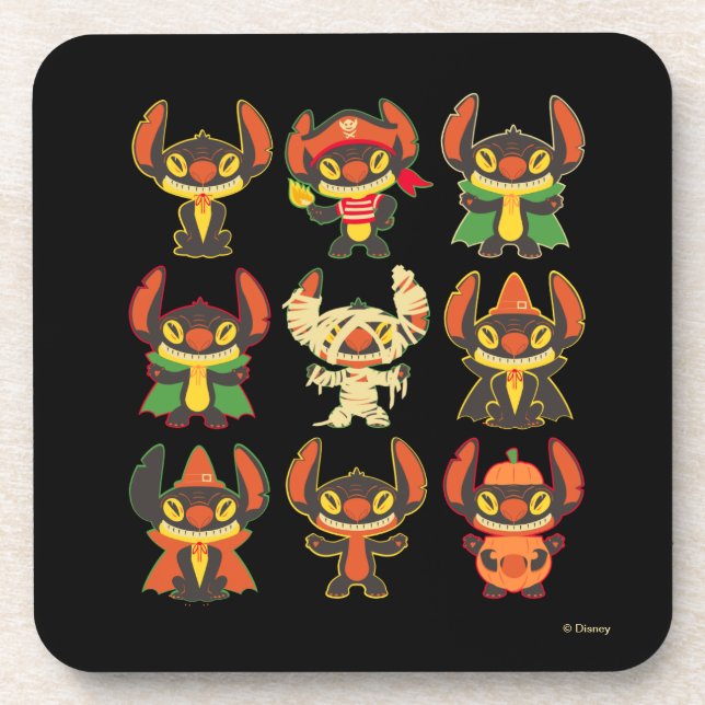 Stitch | Halloween Costumes Beverage Coaster (Front)