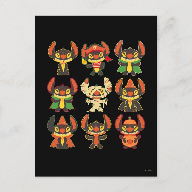 Stitch | Halloween Costumes Postcard (Front)