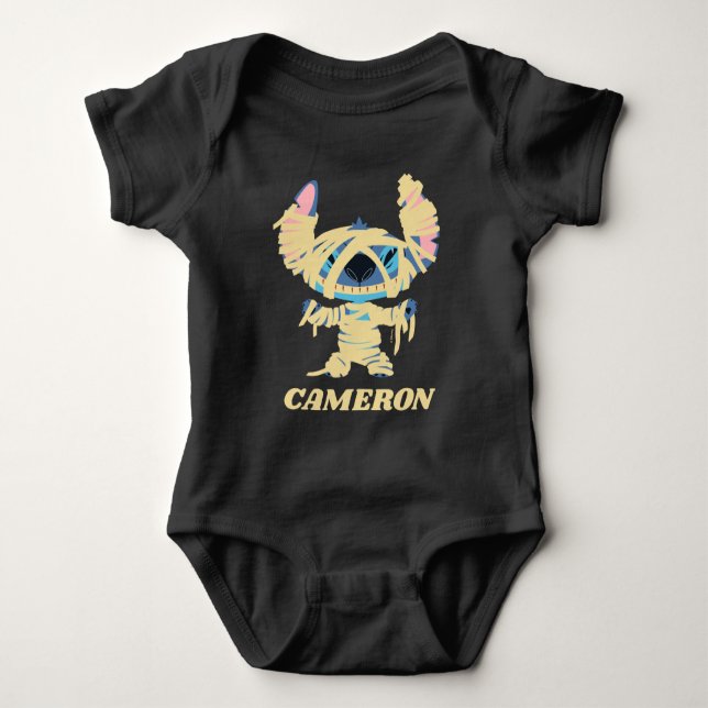 Stitch Halloween Mummy Baby Bodysuit (Front)