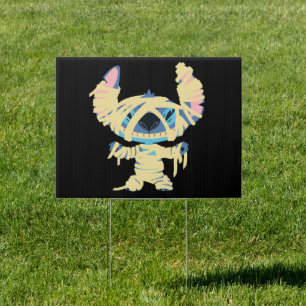 Stitch Halloween Mummy Sign