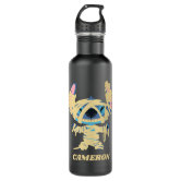 Lilo & Stitch, Stitch Emoji Stainless Steel Water Bottle