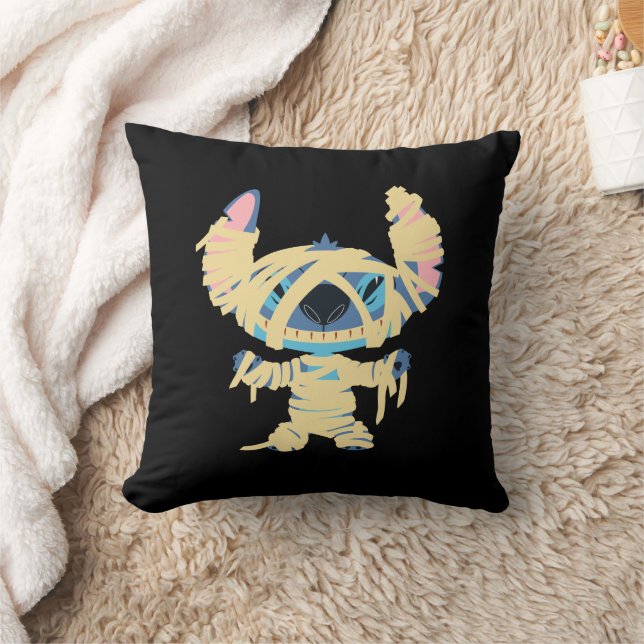 Stitch Halloween Mummy Throw Pillow (Blanket)