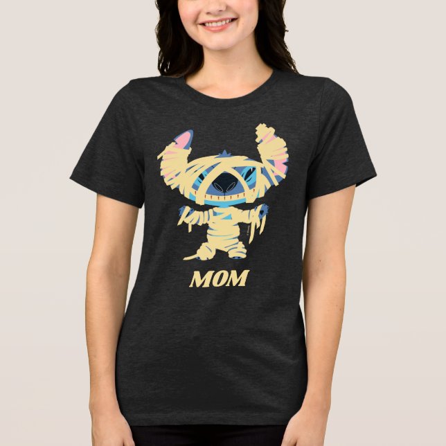 Stitch Halloween Mummy Tri-Blend Shirt (Front)