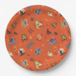 Stitch Halloween Trick-or-Treat Pattern Paper Plates