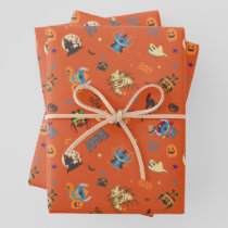 Stitch Halloween Trick-or-Treat Pattern Wrapping Paper Sheets