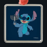 Stitch | Happy Hanukkah Metal Ornament<br><div class="desc">Check out this super cute Hanukkah graphic featuring Disney's Stitch!</div>
