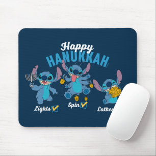 Stitch   Happy Hanukkah Mouse Pad
