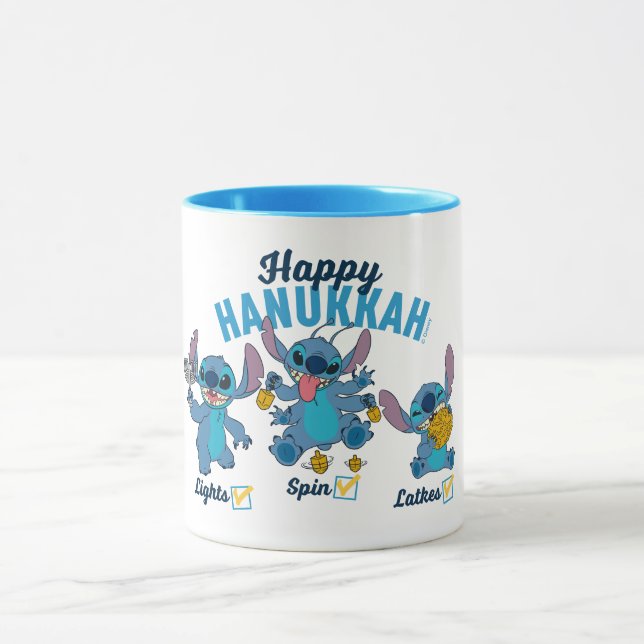 Stitch | Happy Hanukkah Mug (Center)